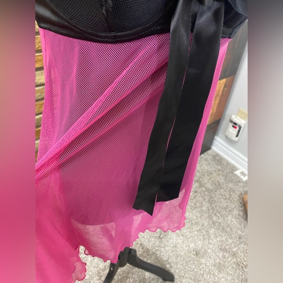 Medium pink bow babydoll - Picture 6 of 7